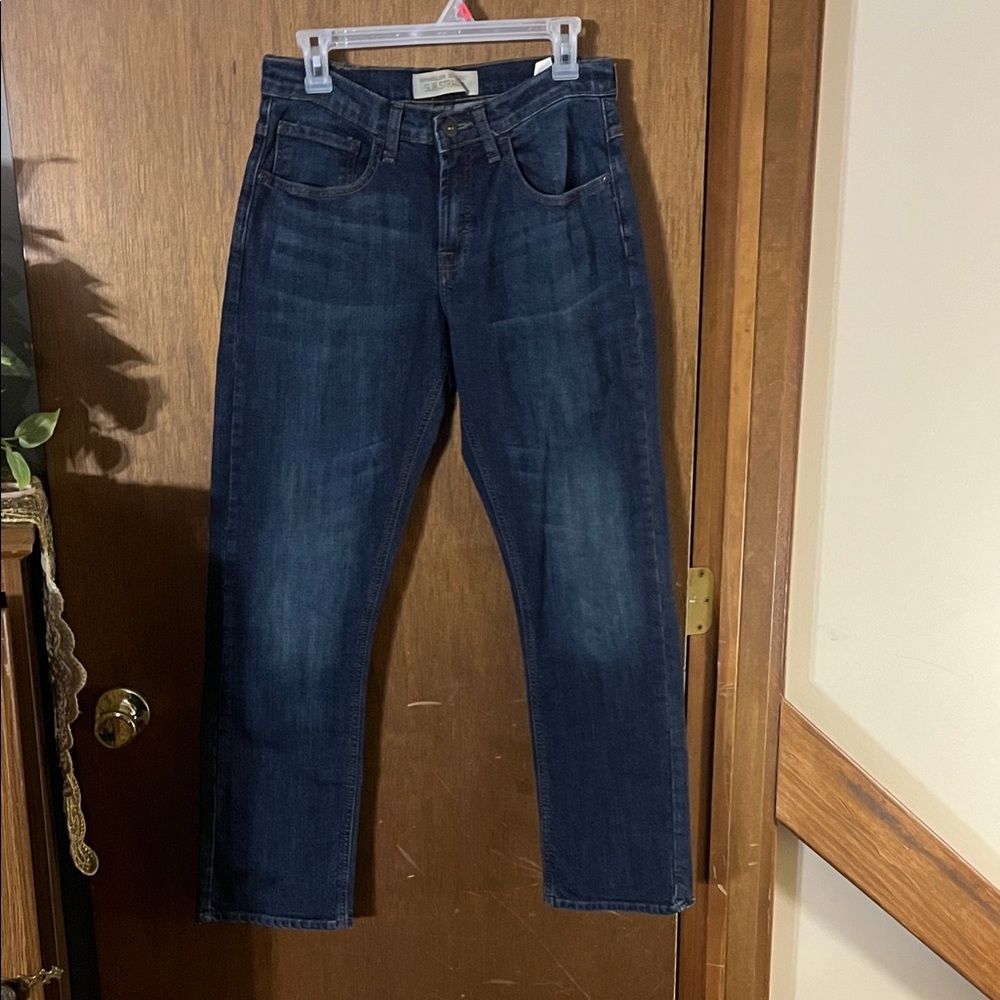 Wrangler Jeans Co. Slim Straight Men’s Jeans 29x30 Dark Wash Denim